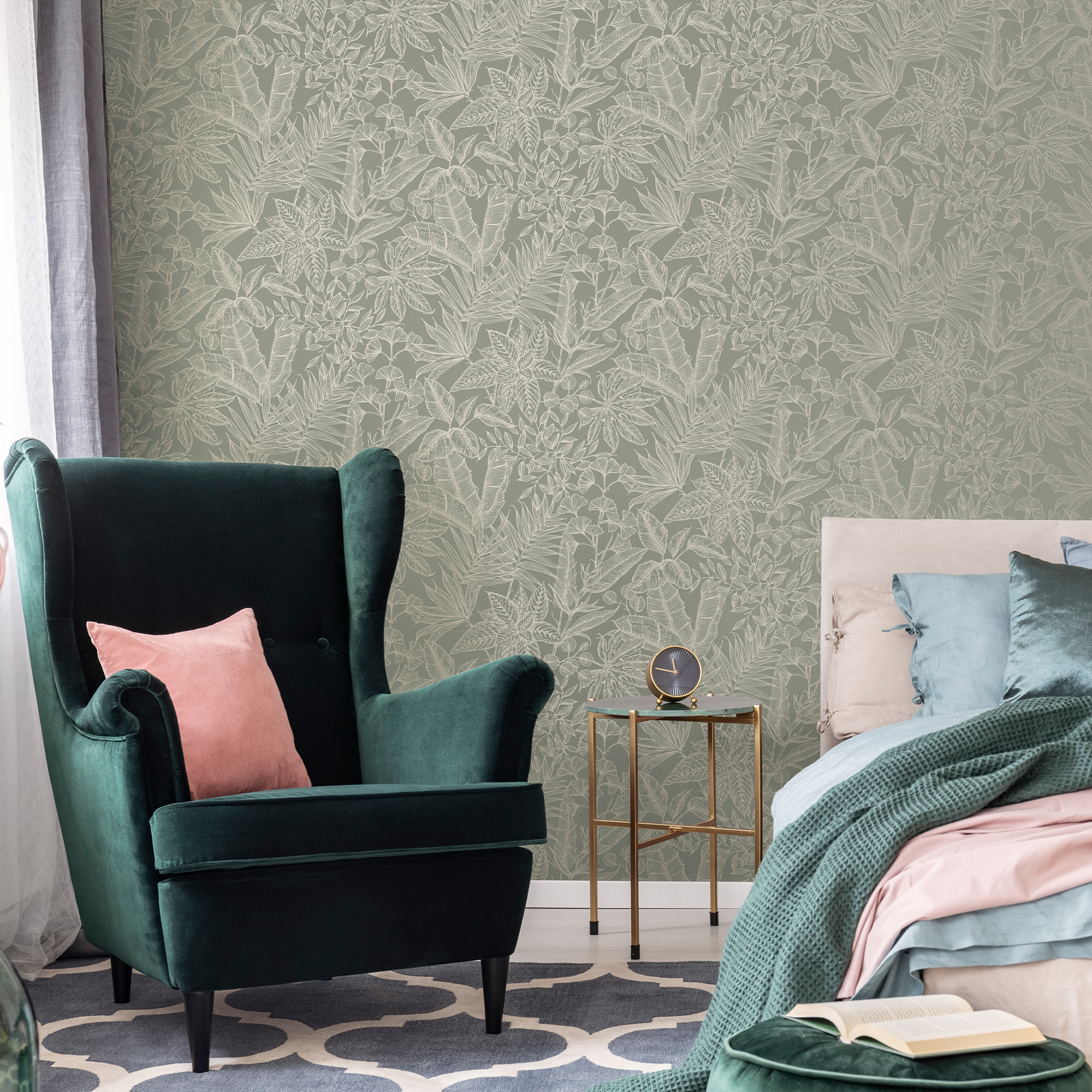 Tapet Boutique Paradise Sage