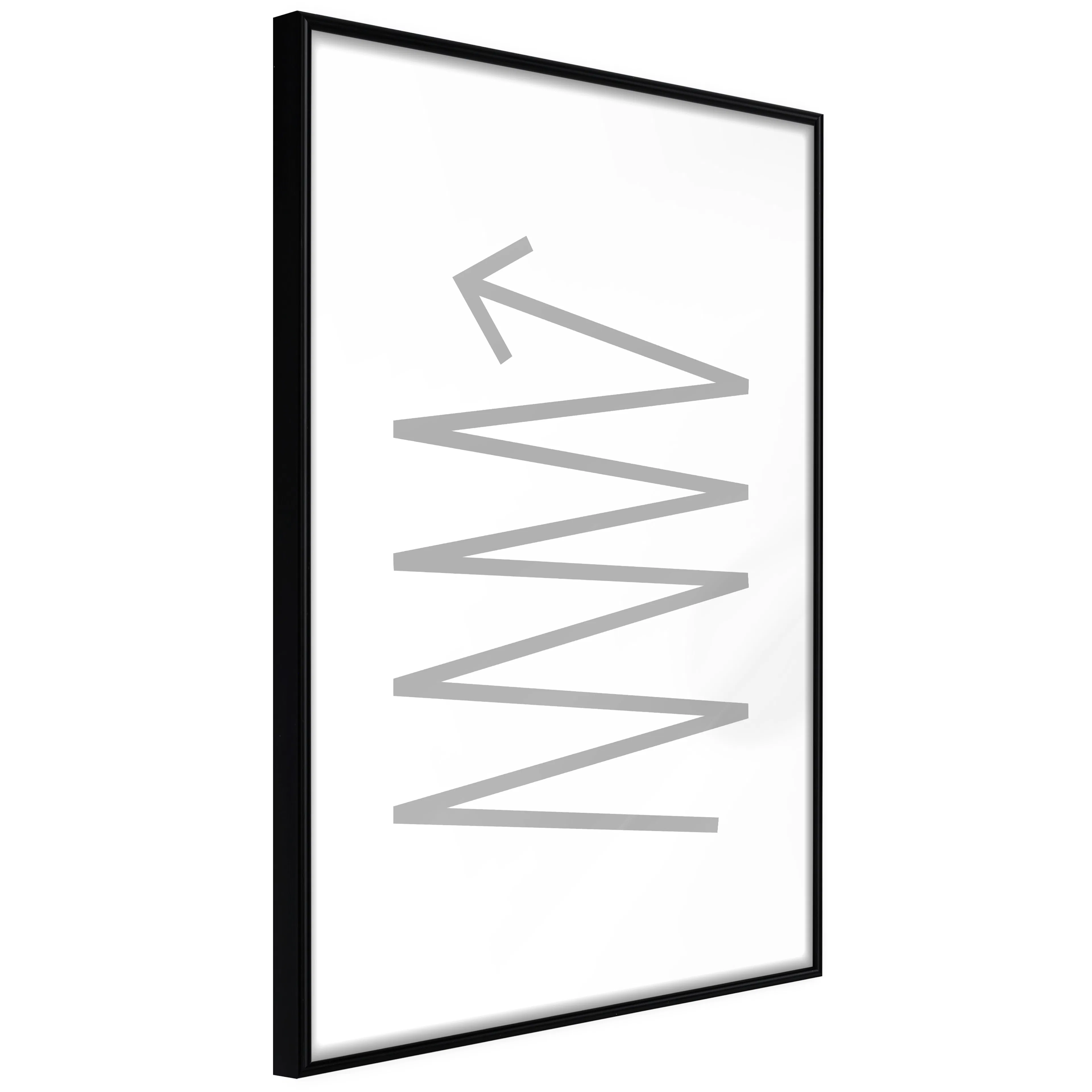 Affisch - Zigzag [Poster] 40x60 Svart ram, 40x60 cm