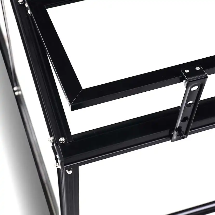 Växthus Metalcraft 1,13 kvm Svart Rektangulär
