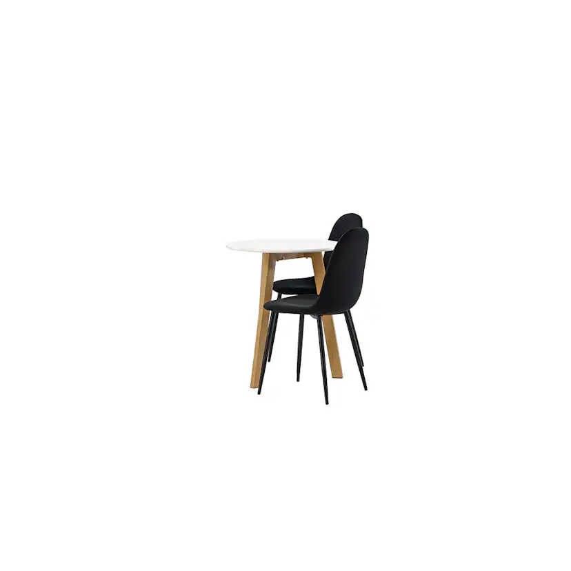 Matgrupp Venture Home Leonora Ø65 cm med 2 st Polar stolar