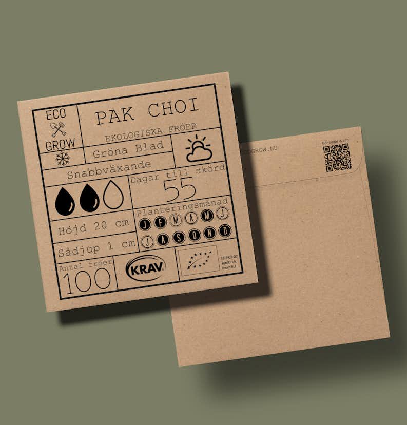 Fröpåse Eco Grow Pak Choi