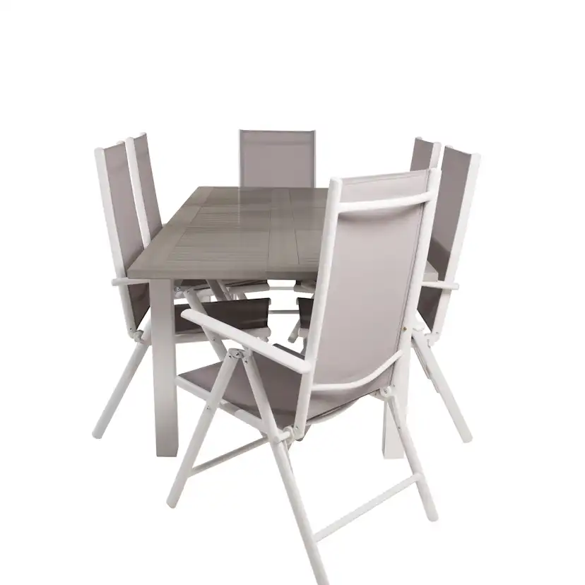 Matgrupp Venture Home Aleyna 152/210 med 6 Bront Stolar