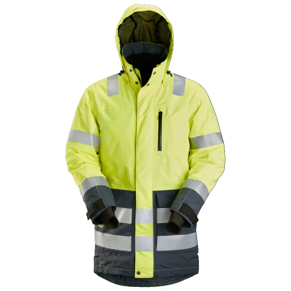 High vis yellow/Steel grey
