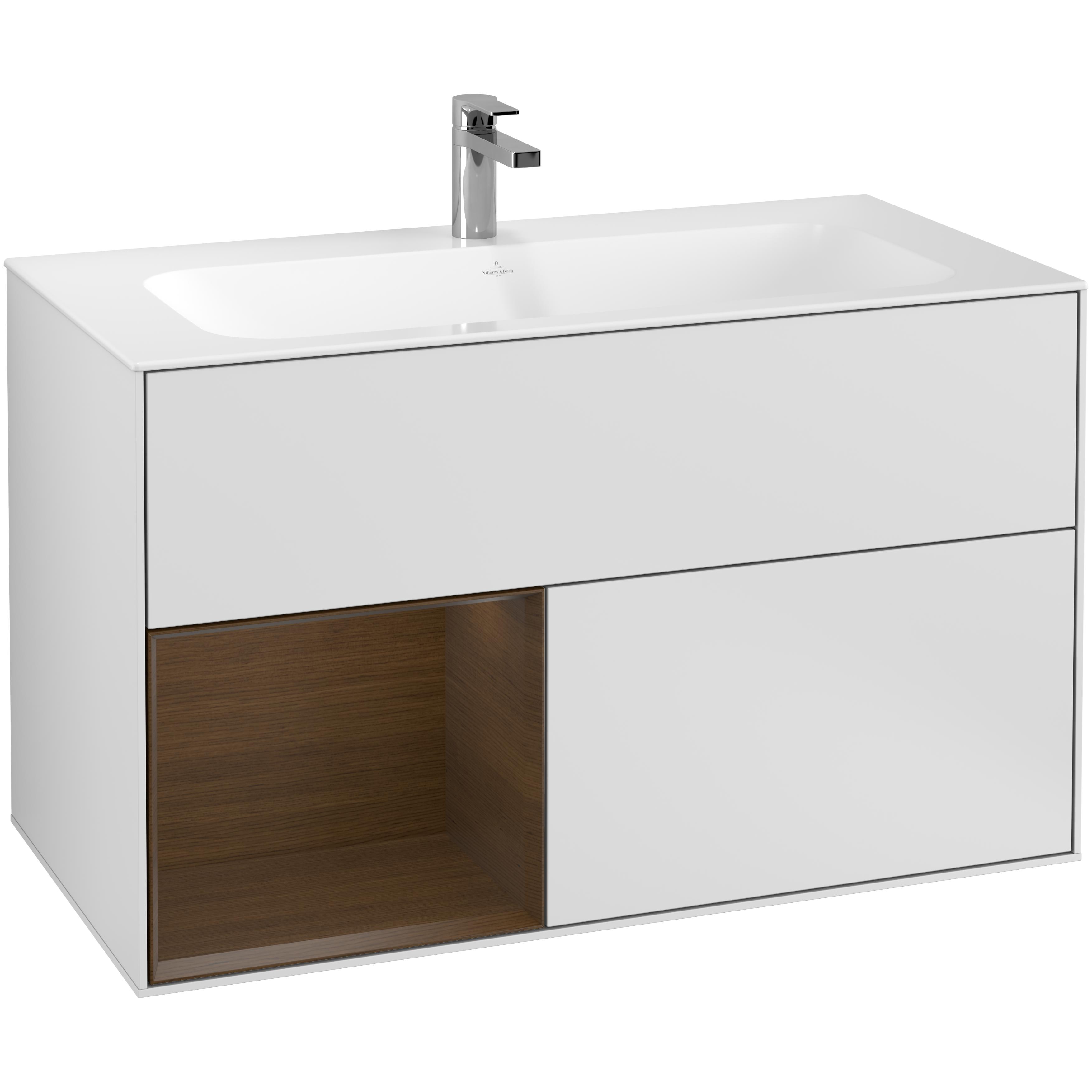 Tvättställsskåp Villeroy & Boch Finion med 2 Lådor och Hylla för Inbyggt Tvättställ