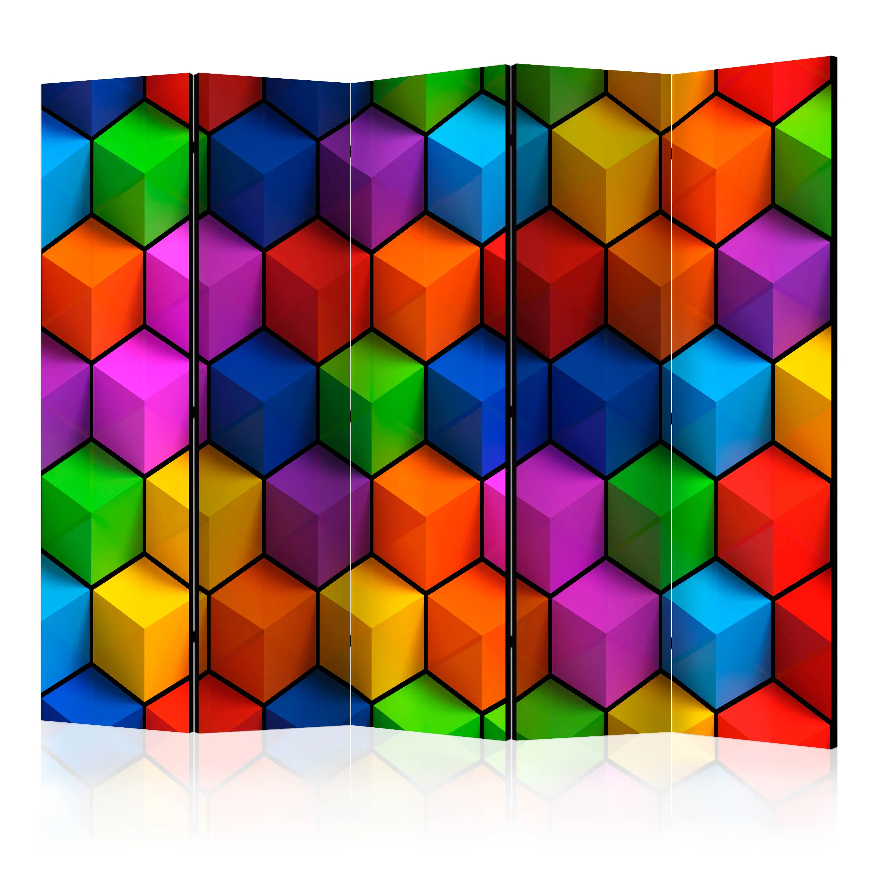 Rumsavdelare Arkiio Colorful Geometric Boxes II 225x172 cm