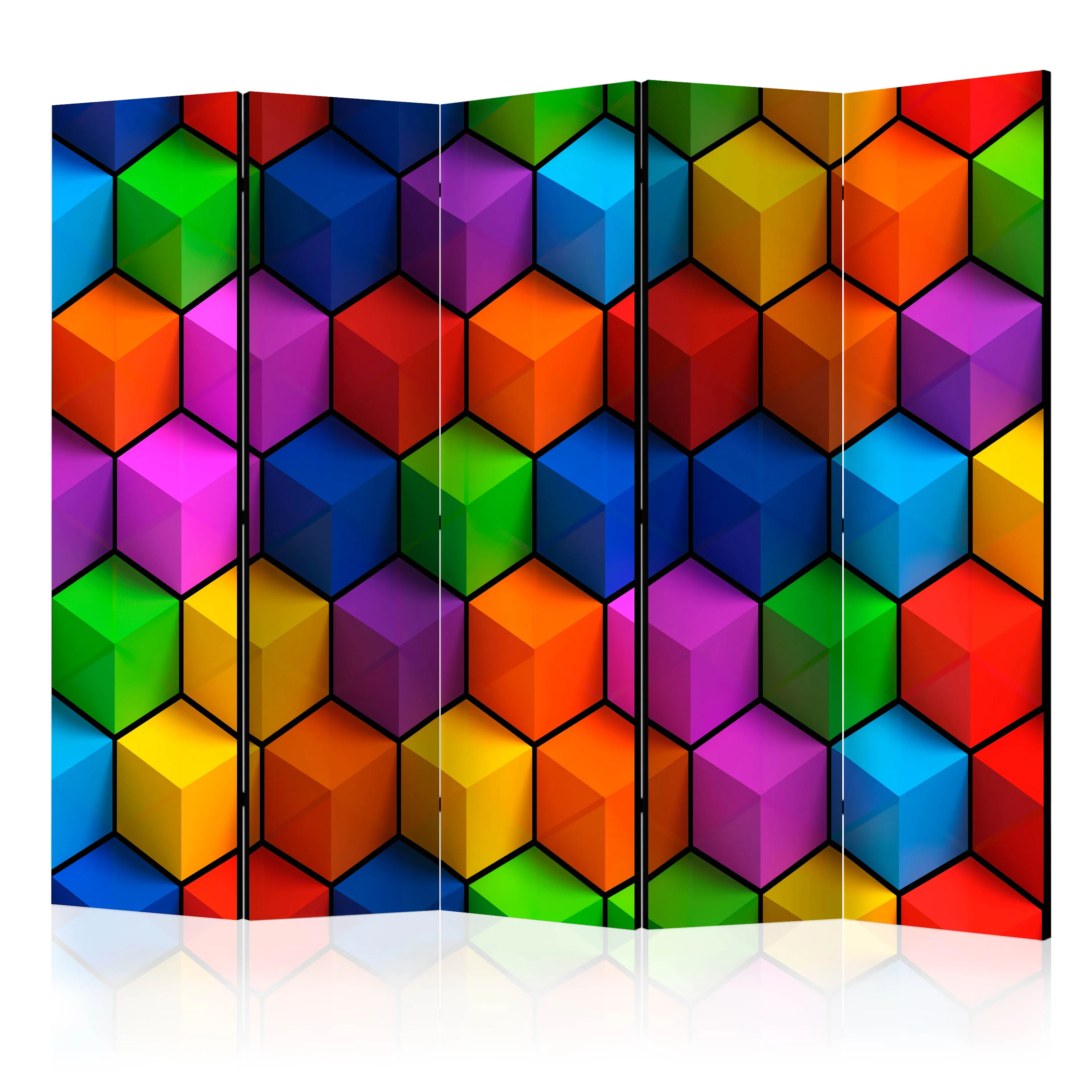 Rumsavdelare Arkiio Colorful Geometric Boxes II 225x172 cm