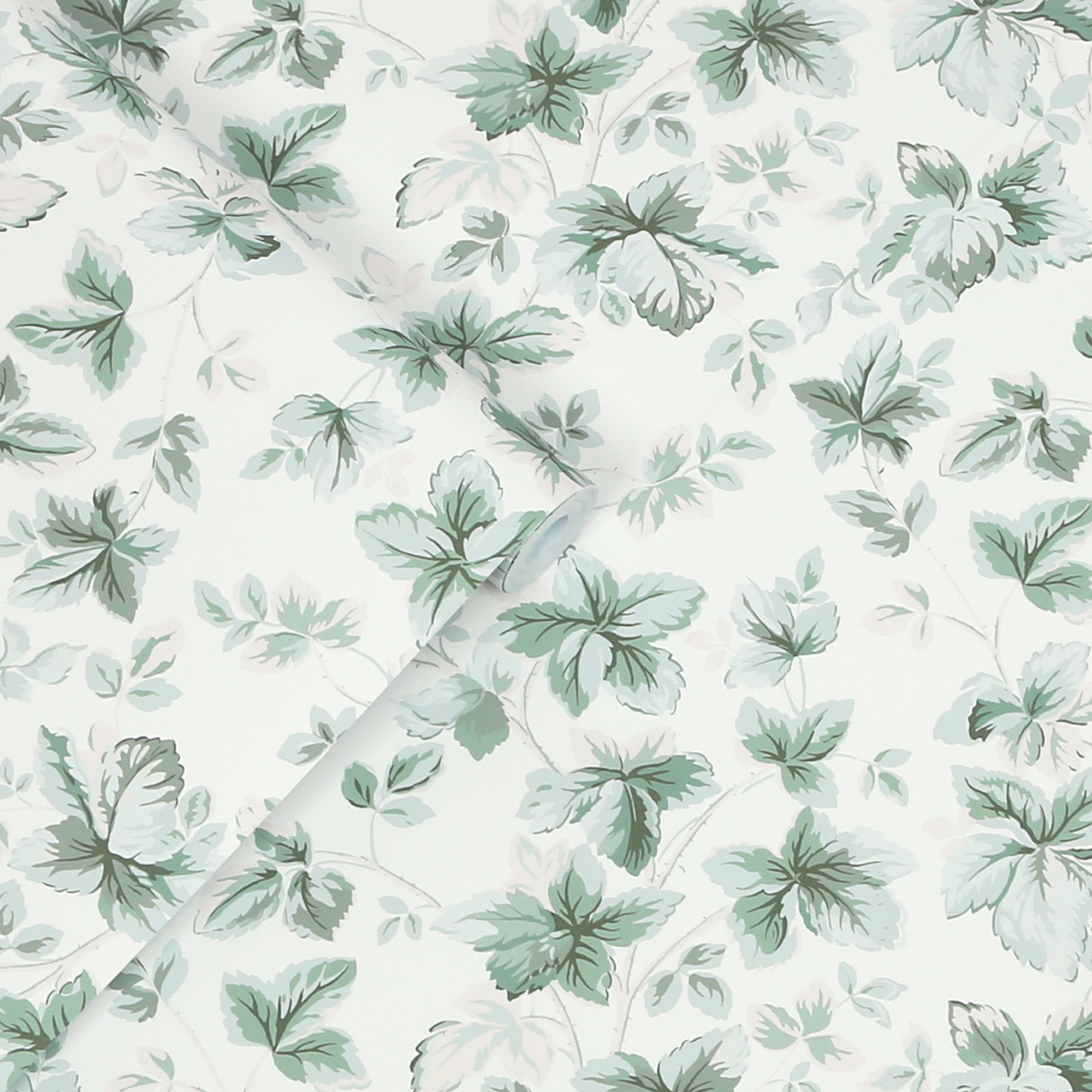 Tapet Laura Ashley Autumn Leaves Sage Grön 118482
