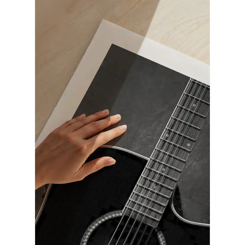 Poster Gallerix Black Guitarr