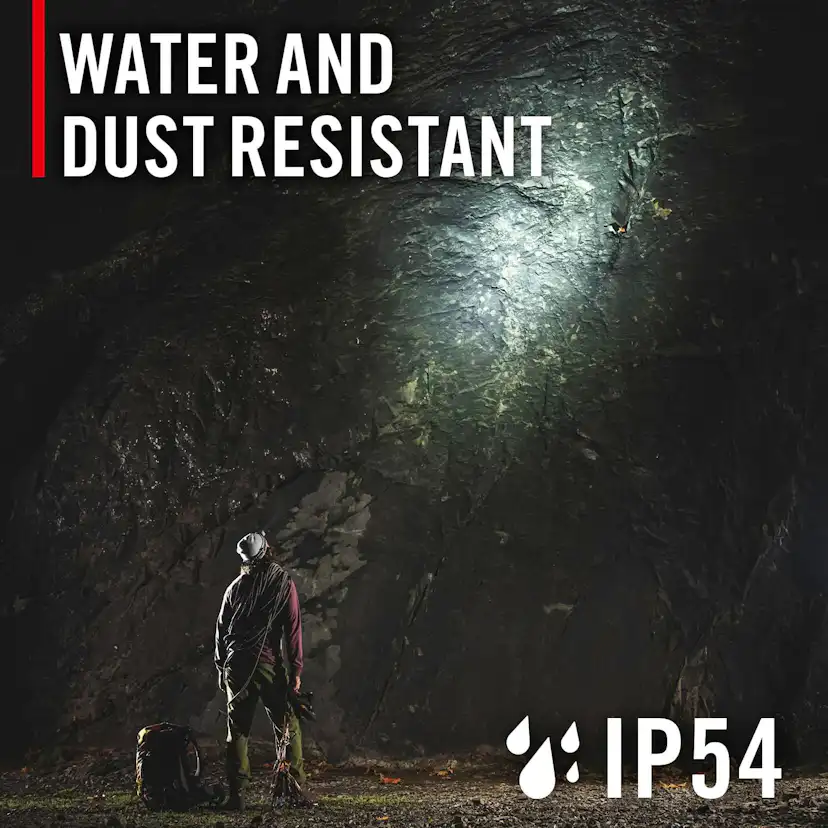 Uppladdningsbar Coast FLX40R Pannlampa med trefärgat ljus 700 lumen