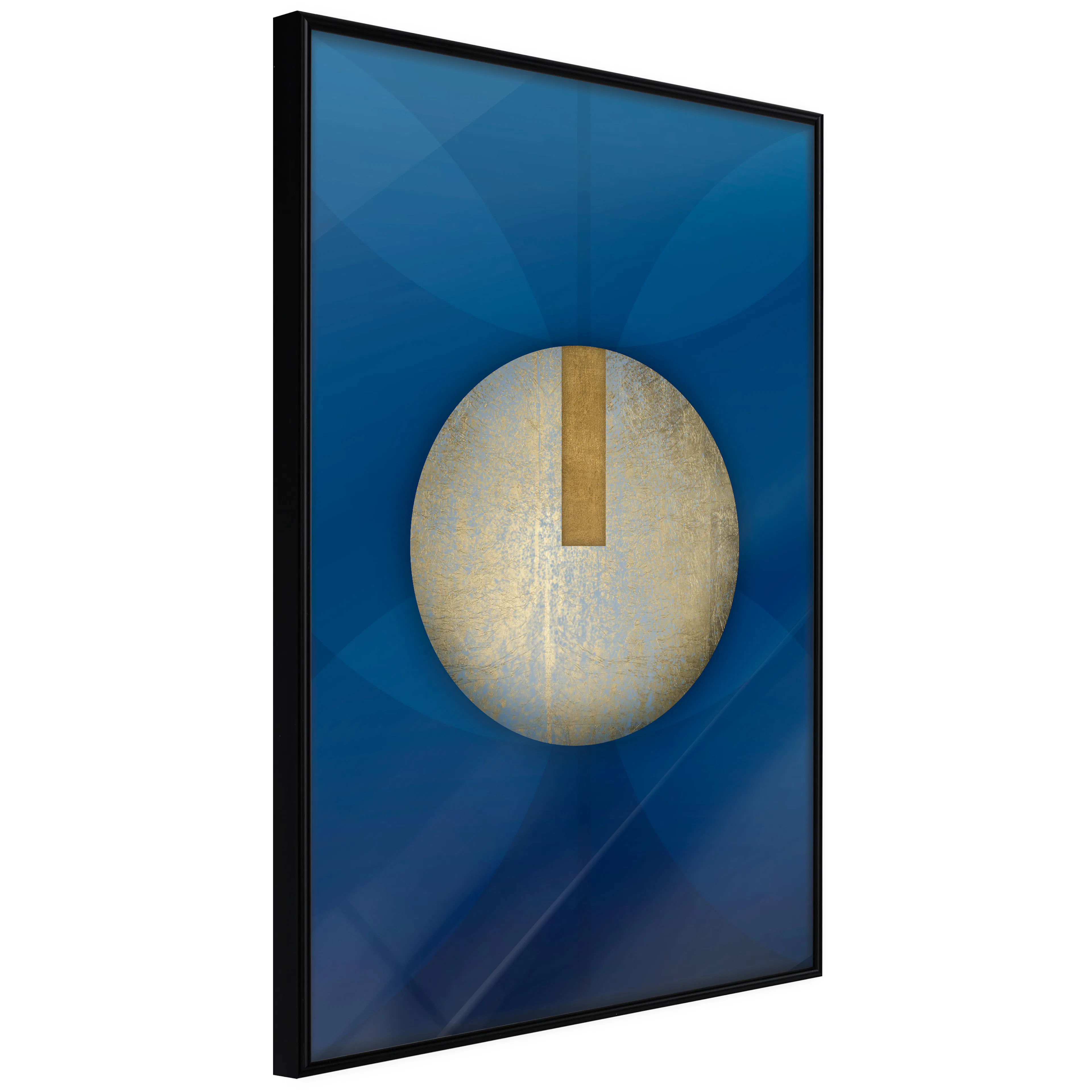 Affisch - Indigo Abstraction [Poster] 40x60 Svart ram, 40x60 cm