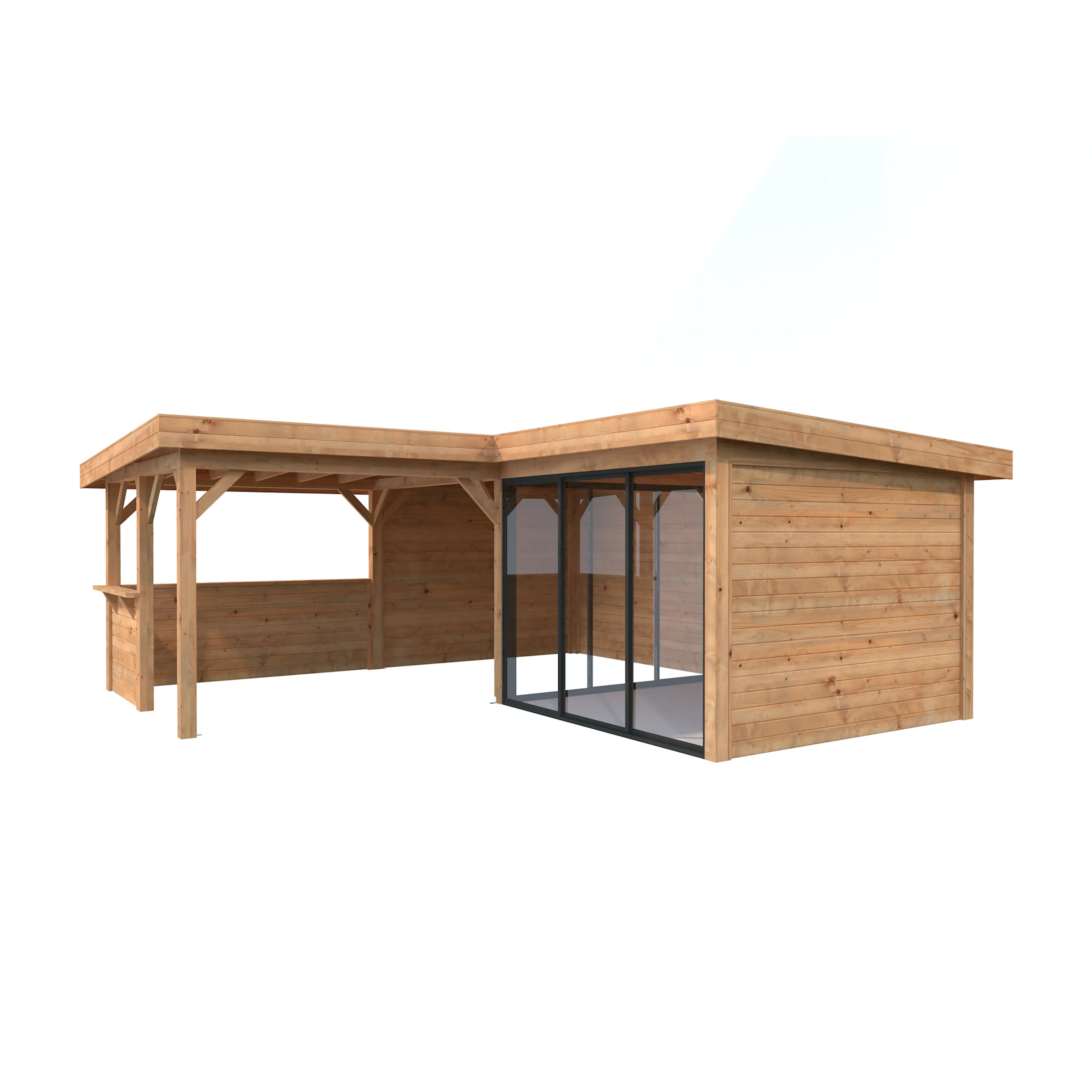 Lenna 24,9 m2 Set 709 Slide Plus BNDIP Brun impregnerad