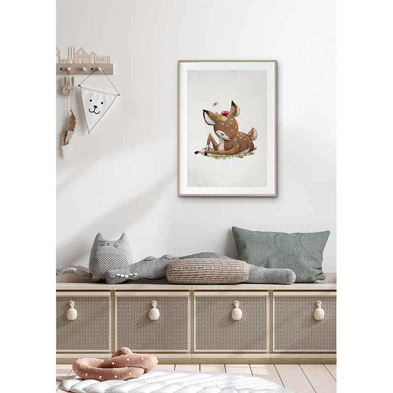 Poster Gallerix Watercolor Sleepy Deer