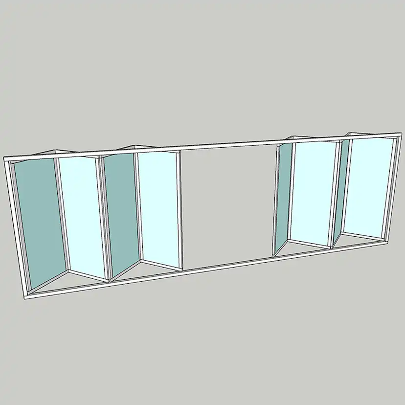 Vikparti Allvy Sunroom s75 3-Glas 8-Delad