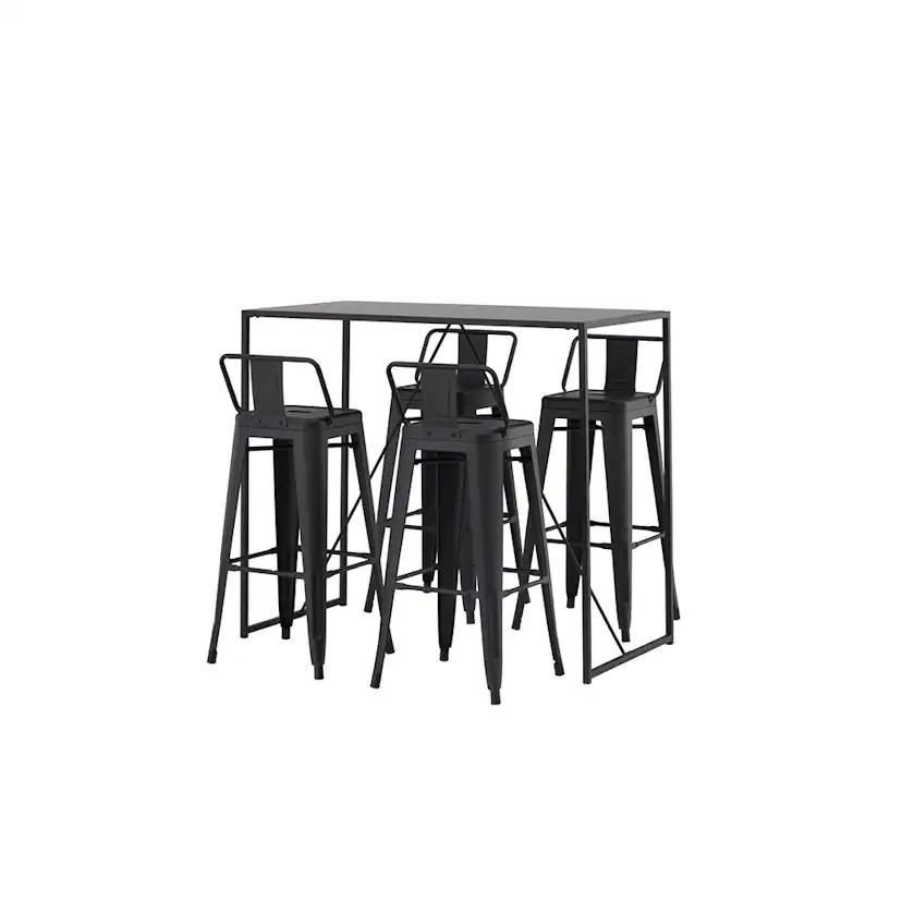 Matgrupp Venture Home Brea med 4 Tempe Flat Stolar