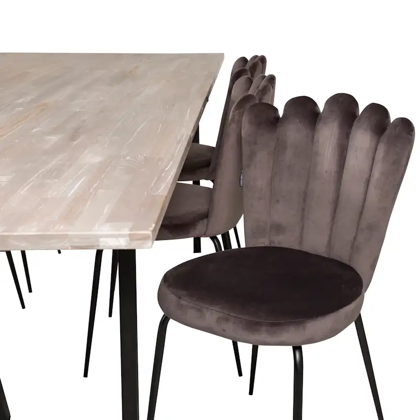 Matgrupp furniture/fashion Jenni med 6 Limhamn Light Stolar
