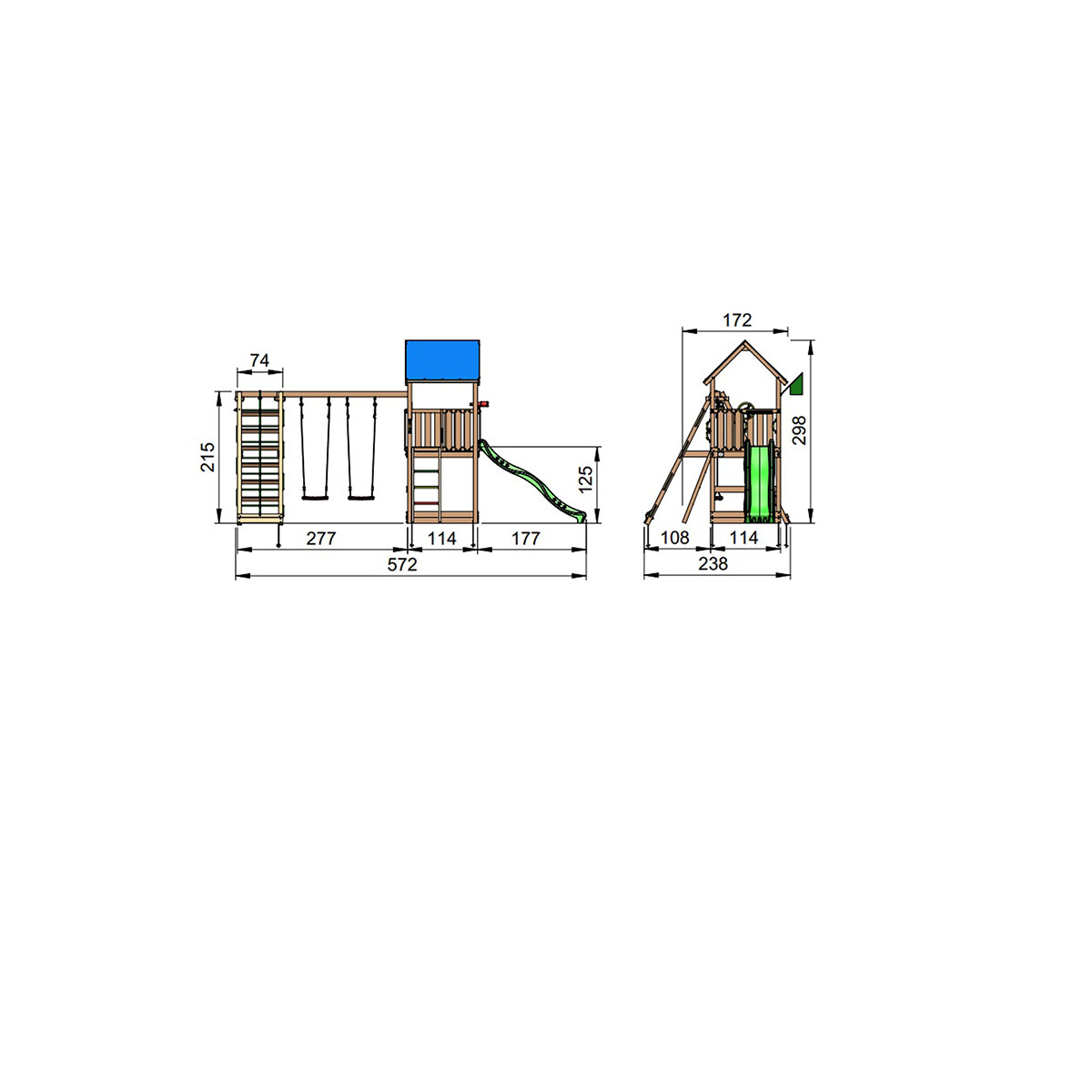 Lektorn Jungle Gym Castle Inkl Climb Modul X'tra