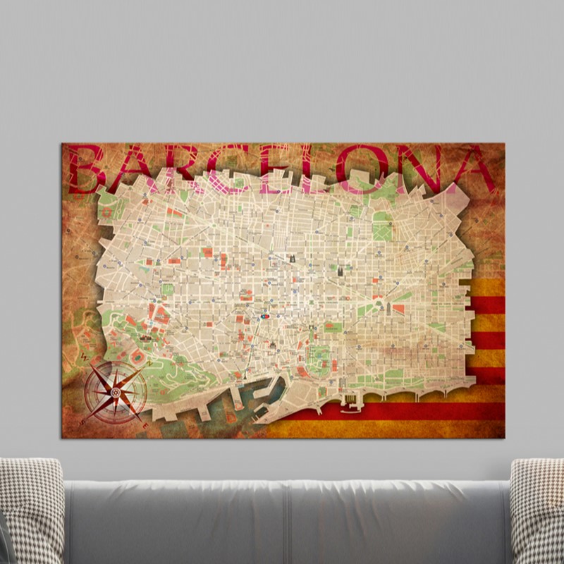 Anslagstavla Arkiio Map of Barcelona