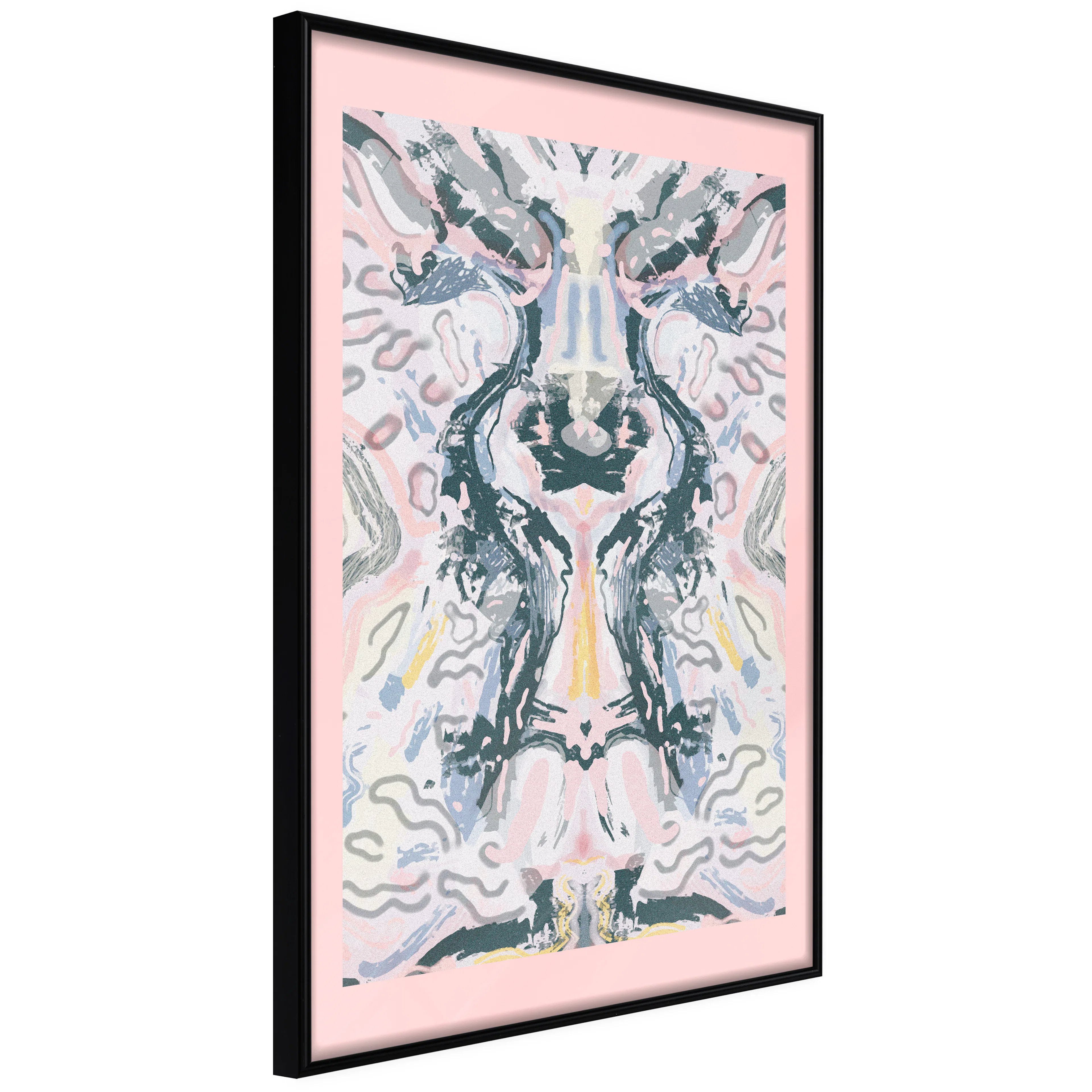 Affisch - Rorschacha Mantra [Poster] 40x60 Svart ram, 40x60 cm