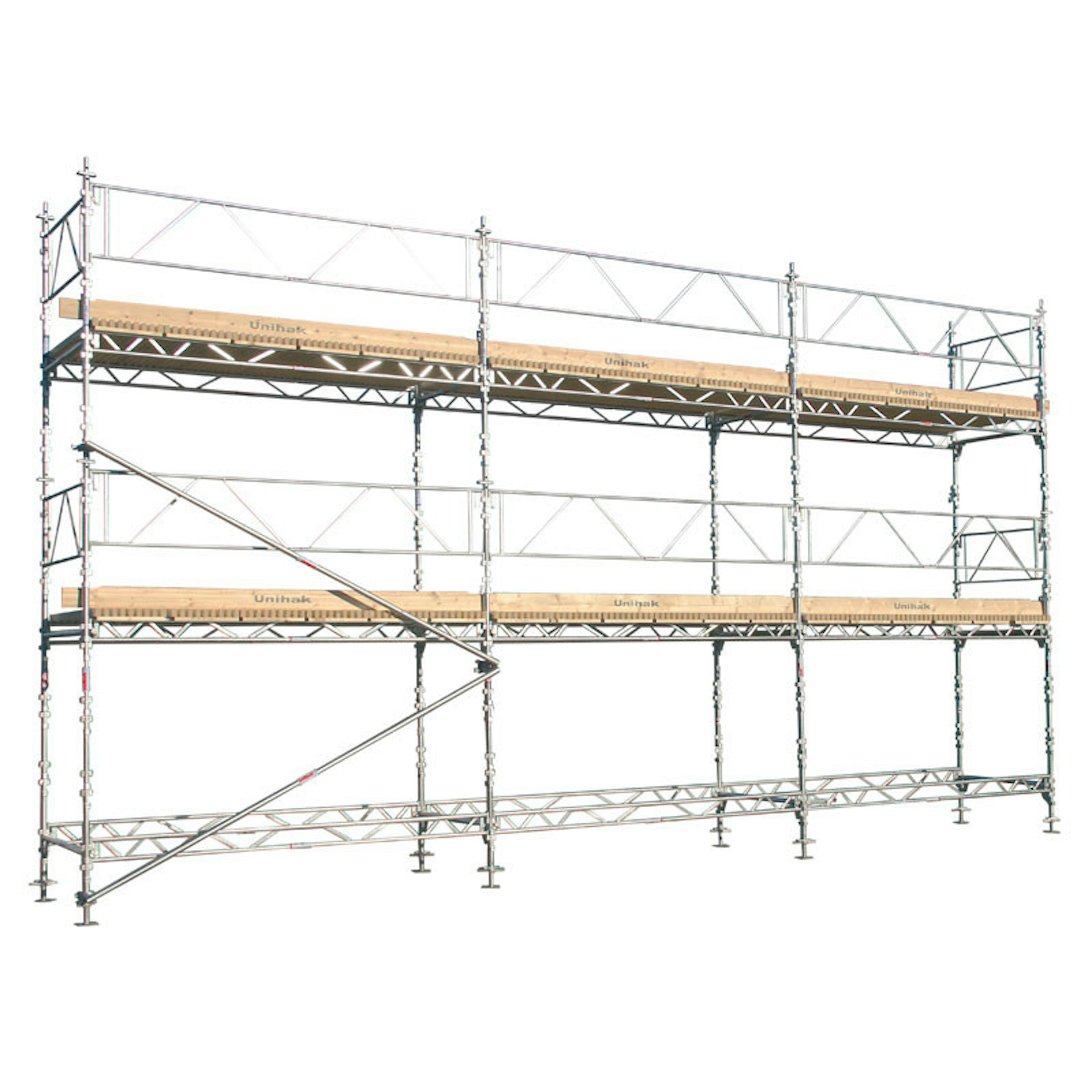 Ställning Komplett Unihak Bredd 9 m, Höjd 4/6 m 2 Bomslag