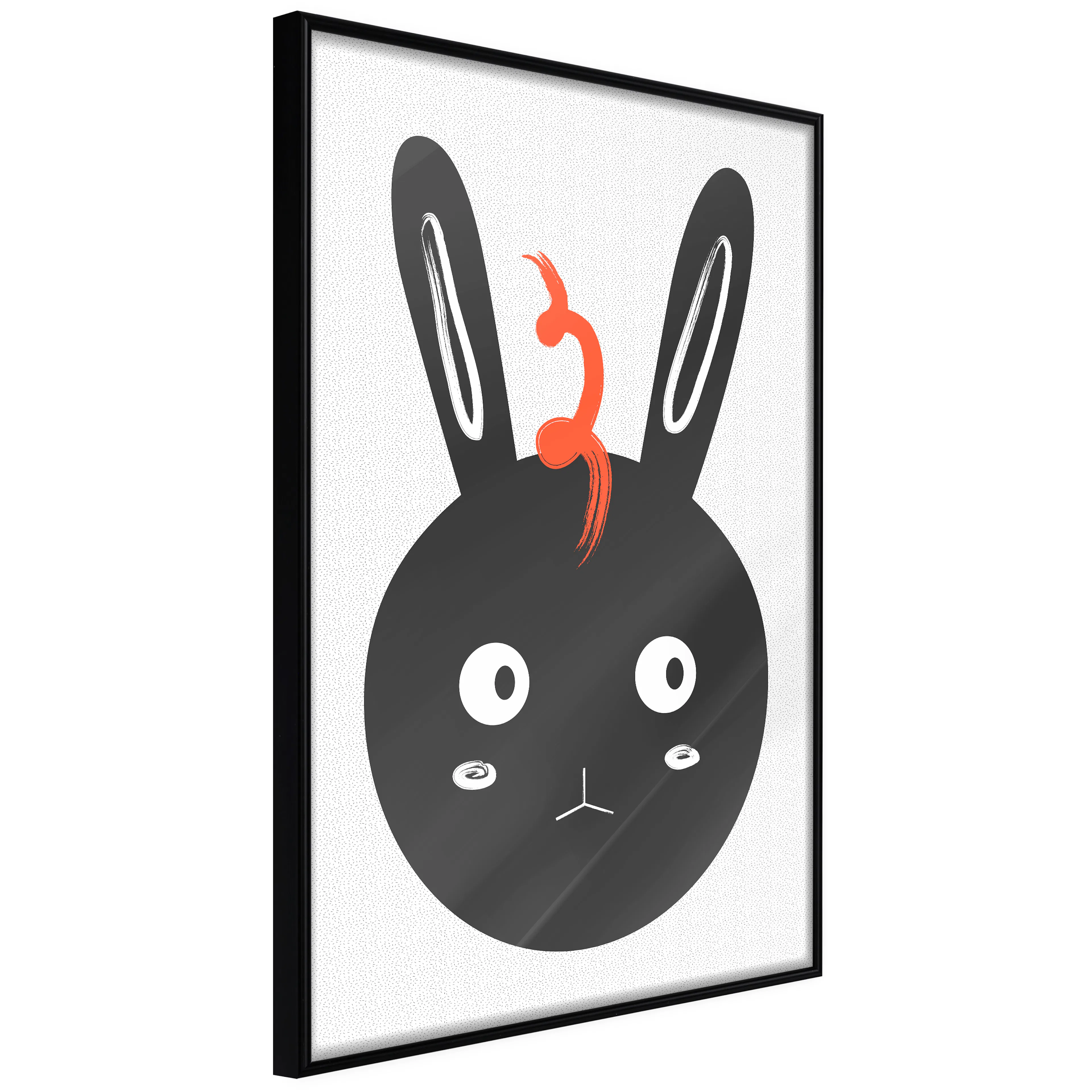 Affisch - Rabbit Sees Everything [Poster] 40x60 Svart ram, 40x60 cm