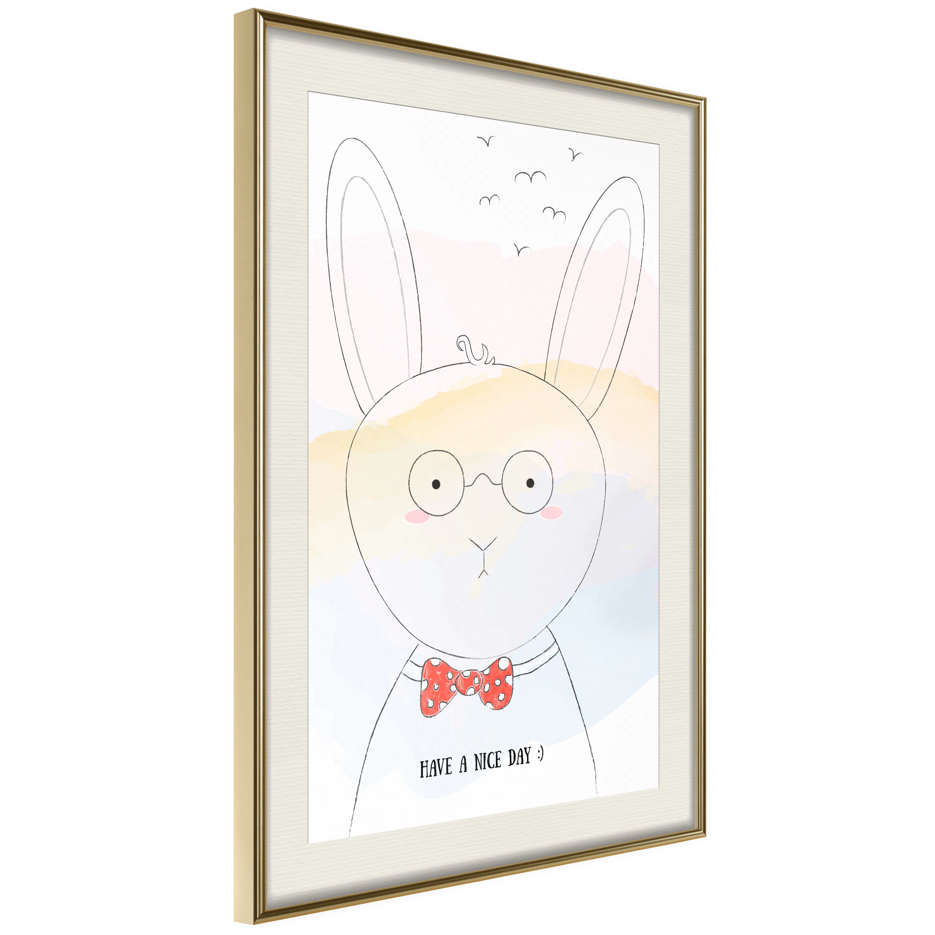 Poster Artgeist Affisch Greetings from Rabbit