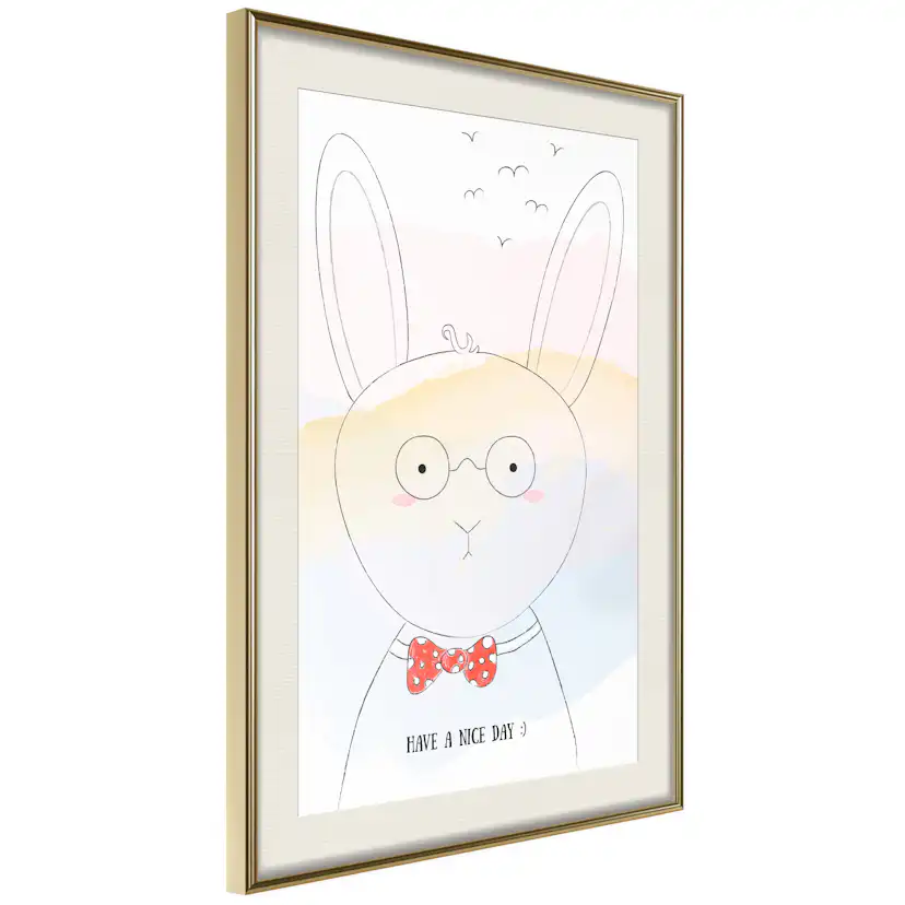 Poster Artgeist Affisch Greetings from Rabbit