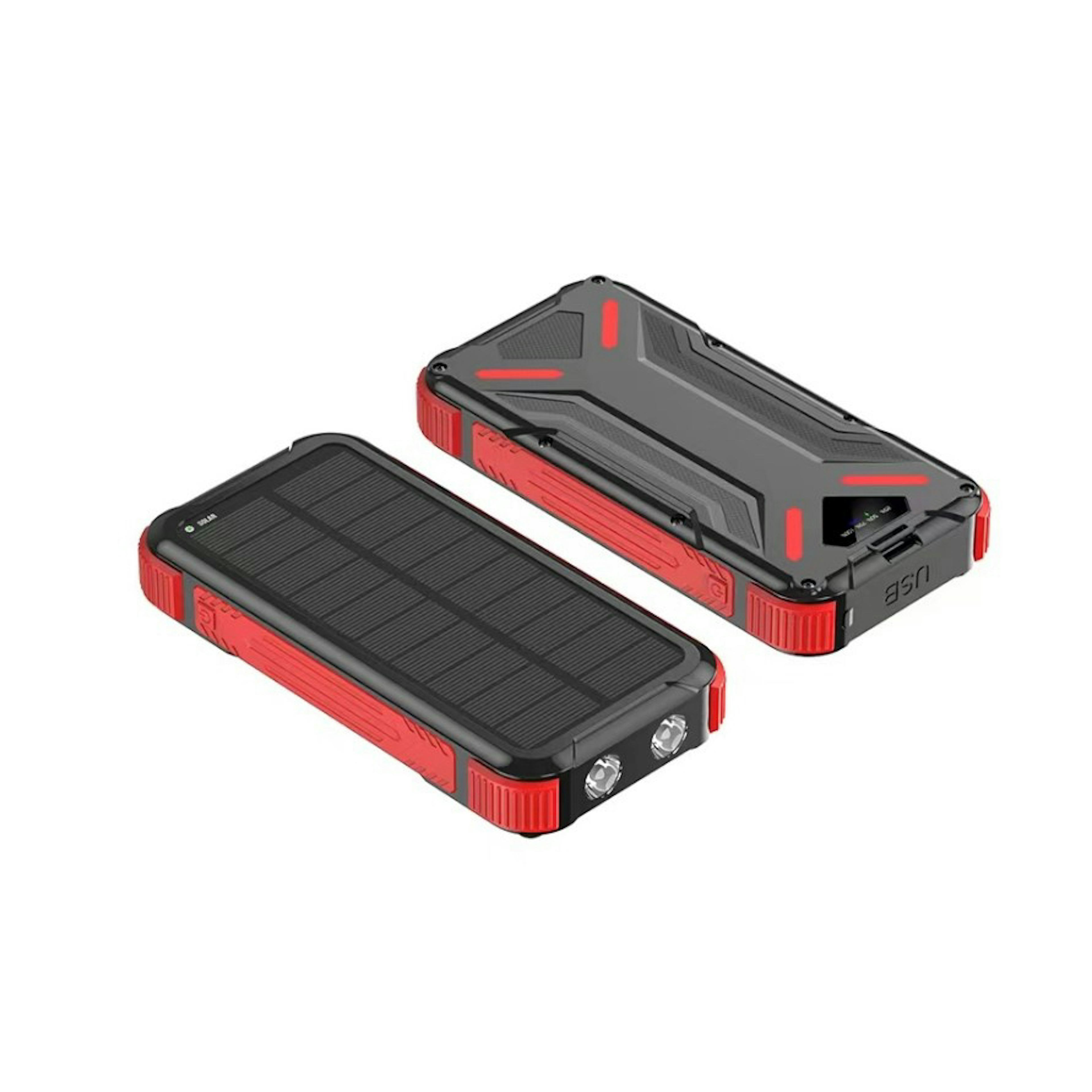 Powerbank Japcell Solcellsdriven Outdoor 20000 mAh Flexibel Laddning