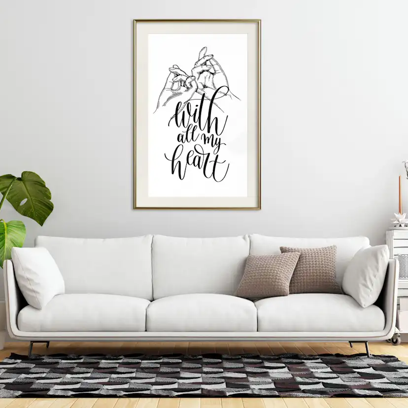 Poster Artgeist Affisch With All My Heart