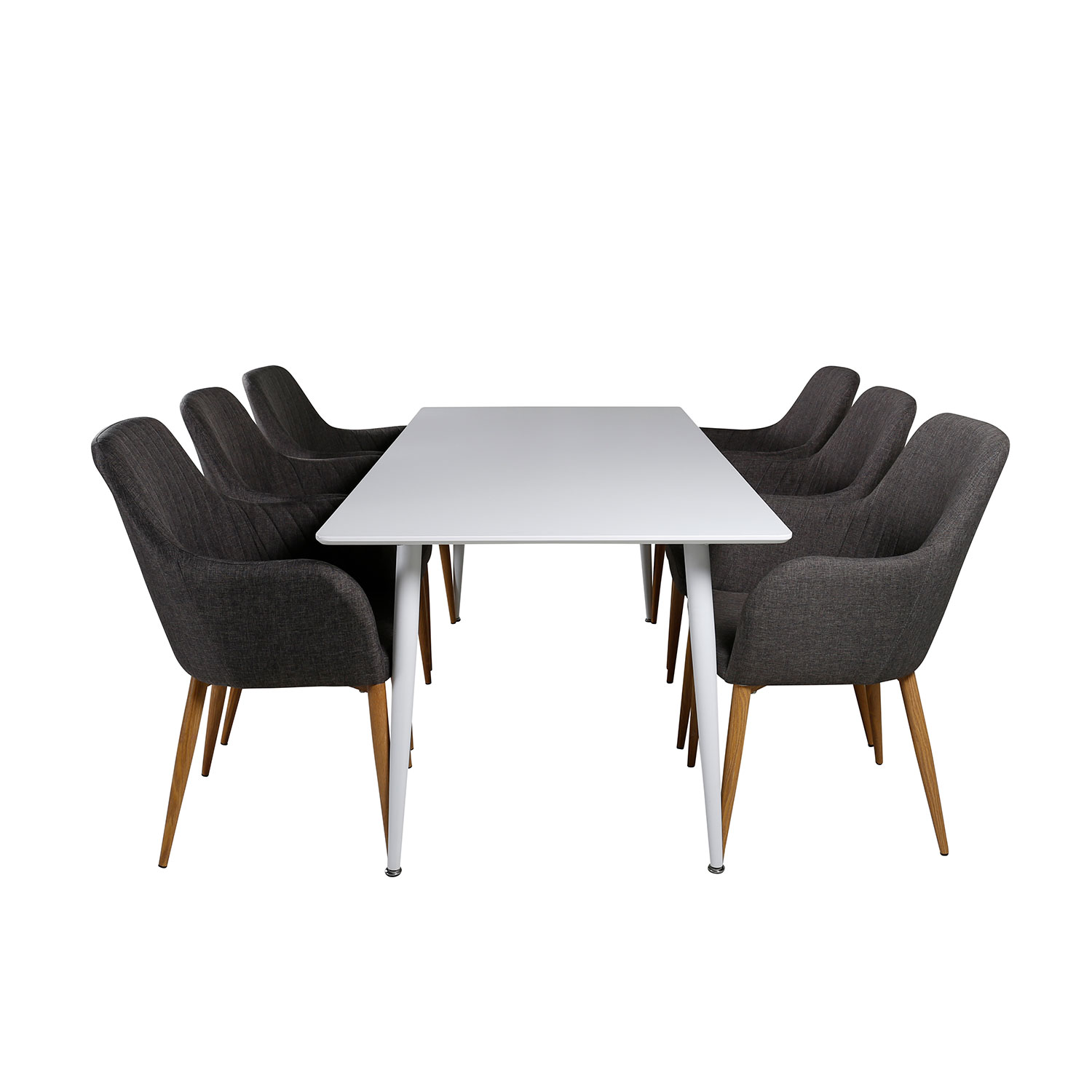 Matgrupp Venture Home Polar med 6 Comfort stolar Tyg
