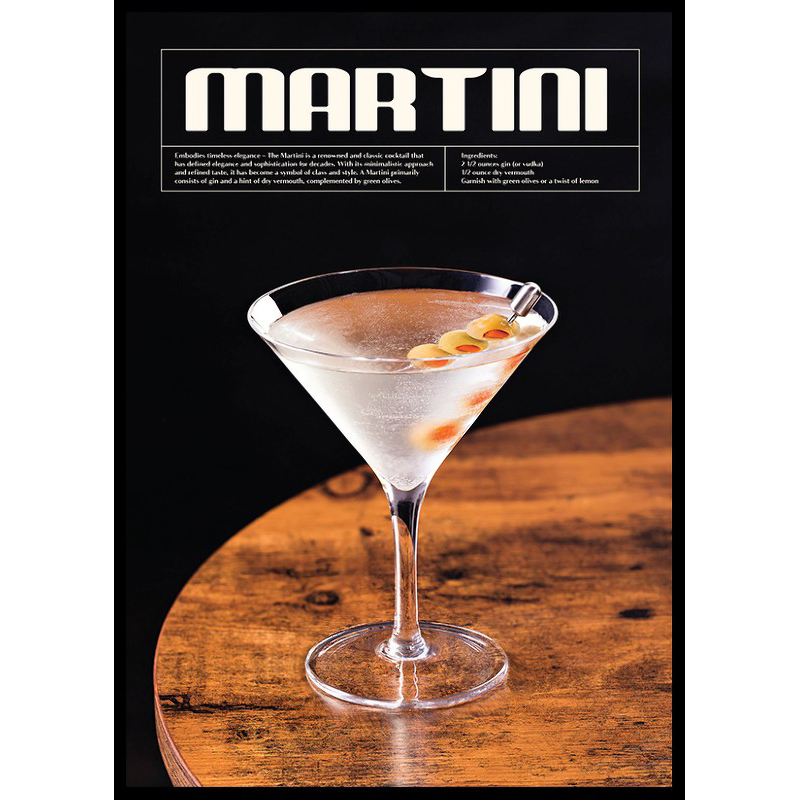 This Is Martini Cocktail No3 50x70 50x70 cm