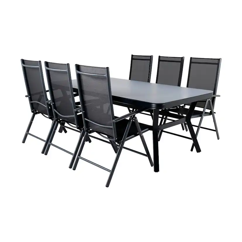 Matgrupp Venture Home Virya Matgrupp Utomhus 200cm med 6 Break Positionsstolar