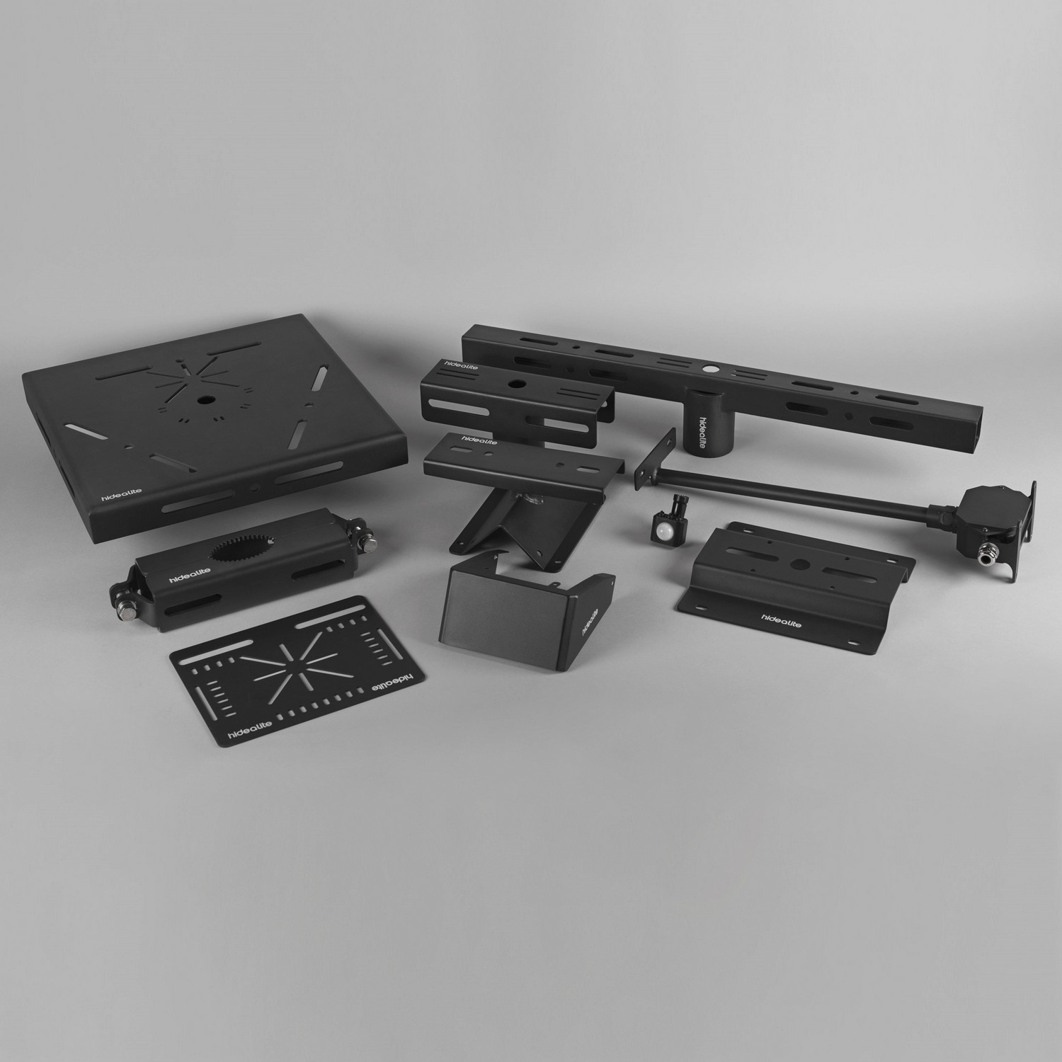 Stolptopp Hide-a-lite Linjär 1-2 Arm Svart