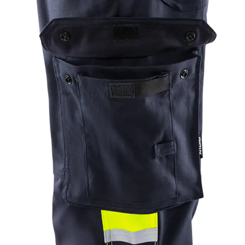 Flamestat byxa stretch 2162 ATHF, kl 1 Storlek: C44, Gul/Marinblå