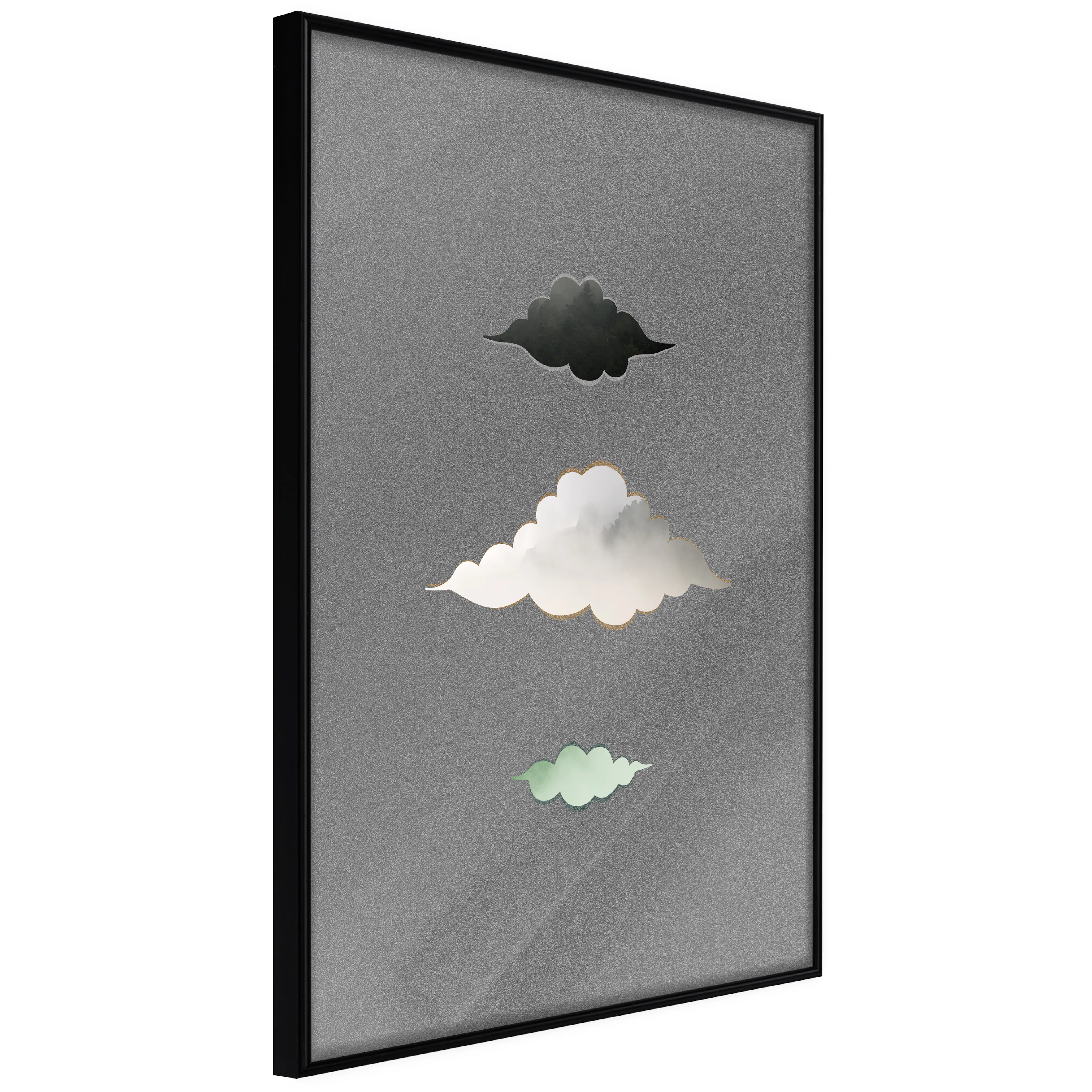 Affisch - Cumulonimbus [Poster] 40x60 Svart ram, 40x60 cm
