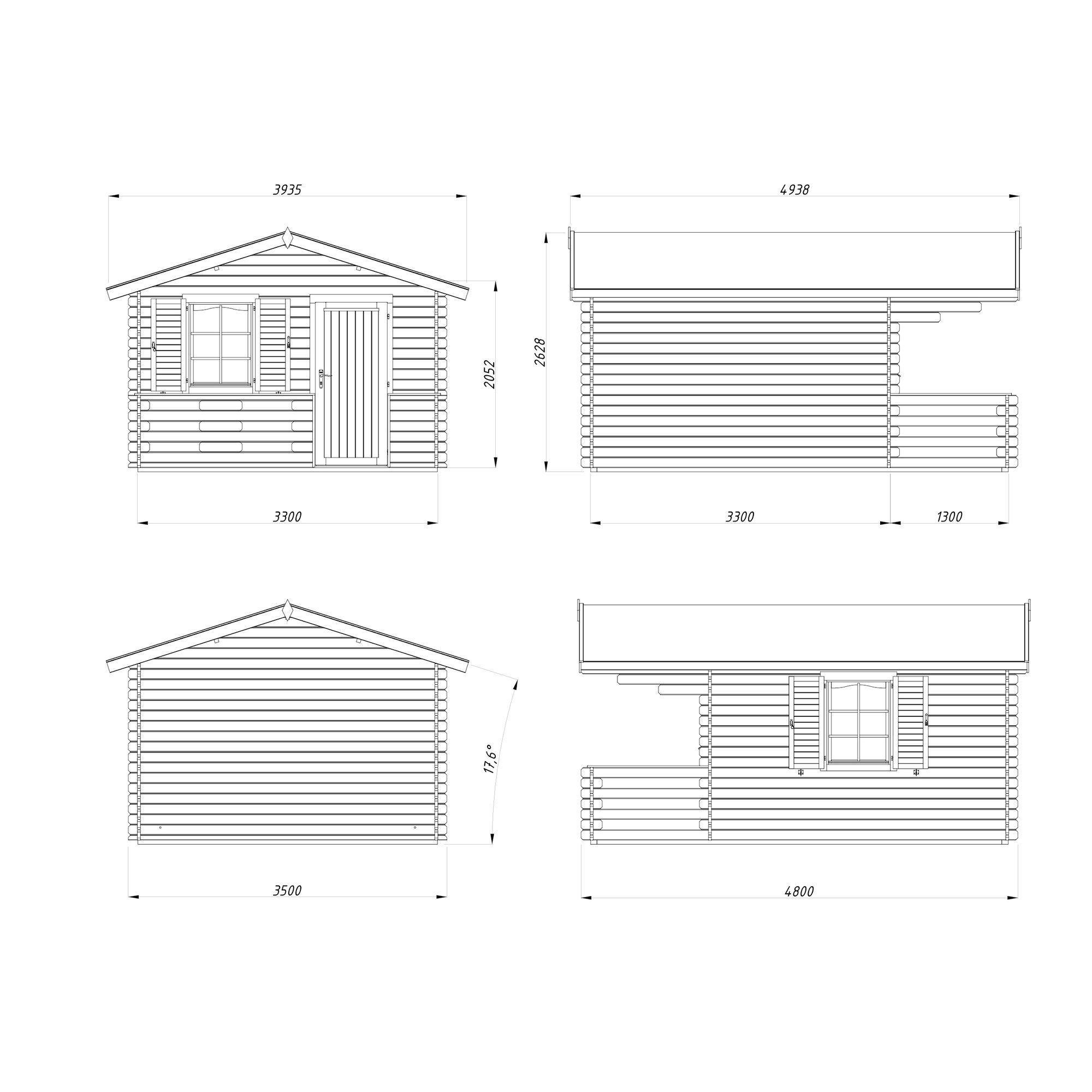 Stuga Palmako Sylvi 15,2 m2