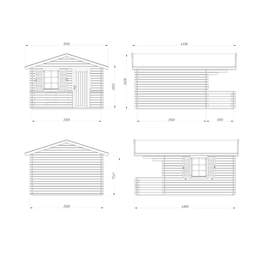 Stuga Palmako Sylvi 15,2 m2