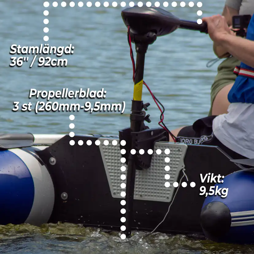 Elmotor Båt Deep Sea Elektrisk Cruise 86LBS