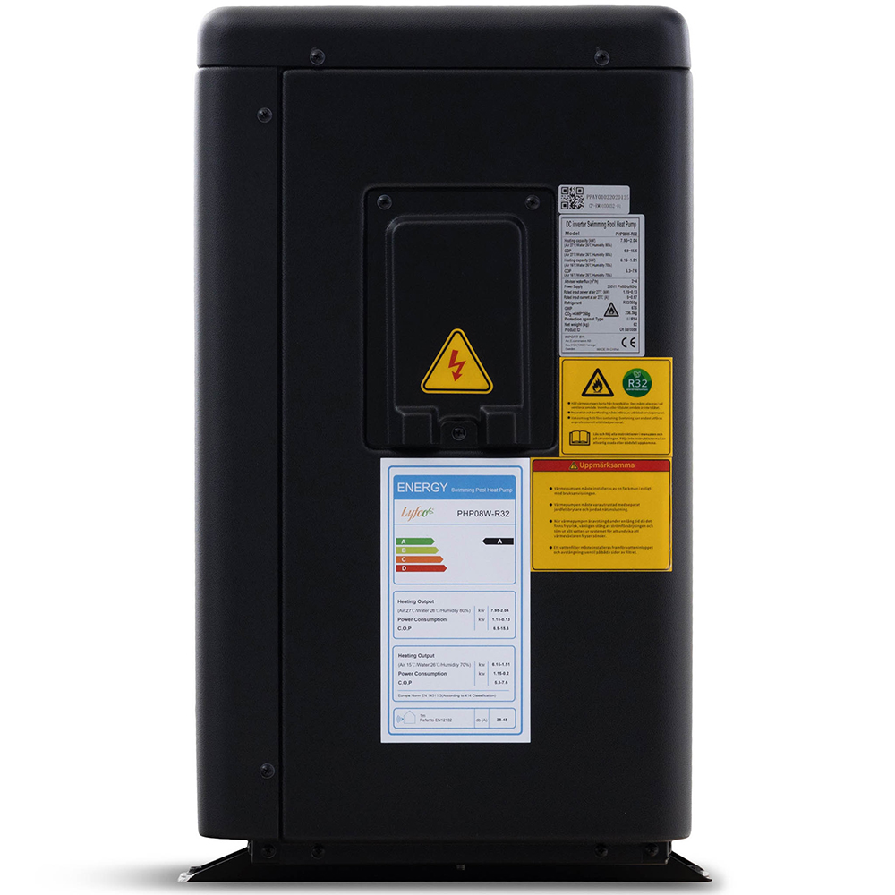 Poolvärmepump Lyfco 7,95kW Inverter R32 Wifi, ABS