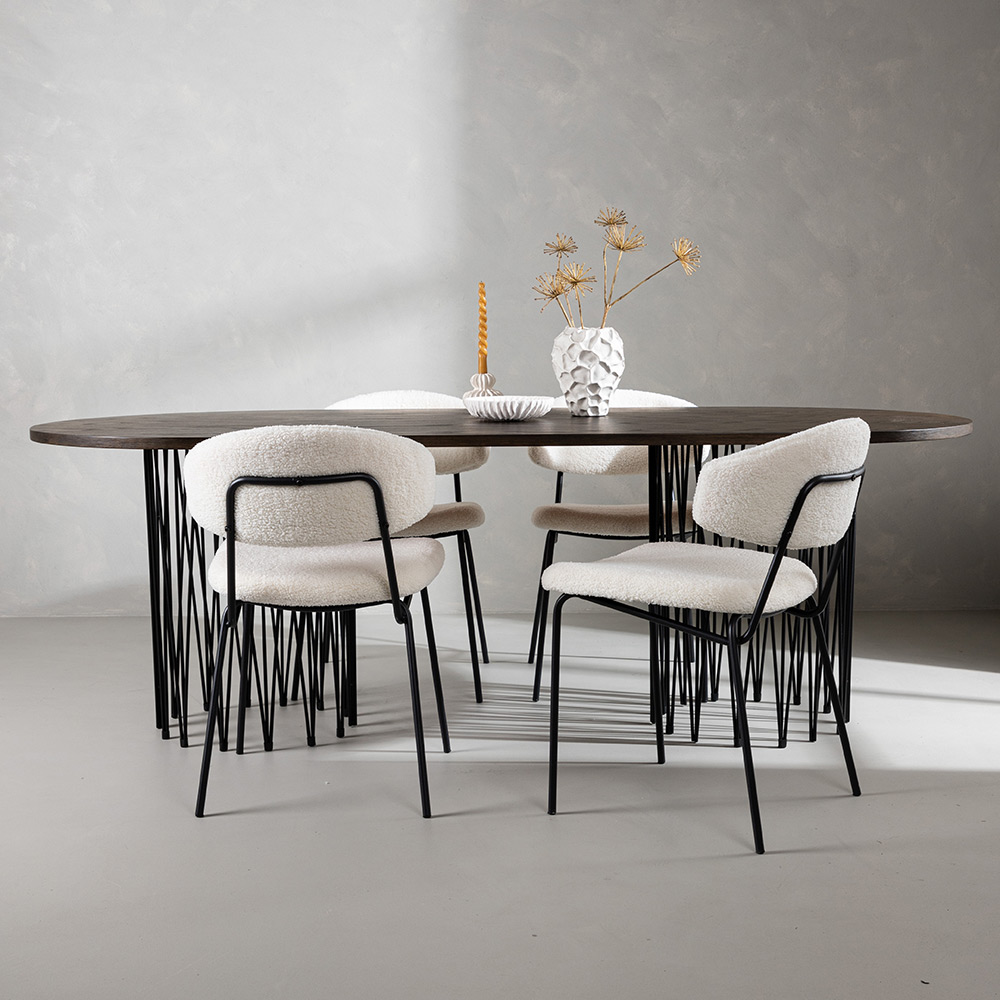 Matgrupp furniture/fashion Stone med 4 Chico Stolar