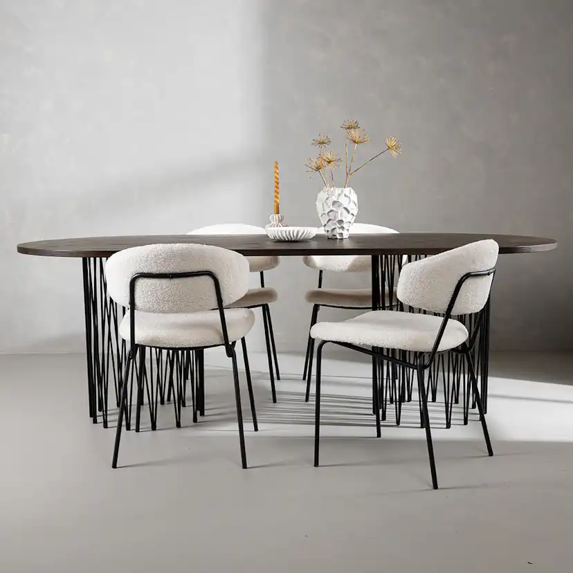 Matgrupp furniture/fashion Stone med 4 Chico Stolar
