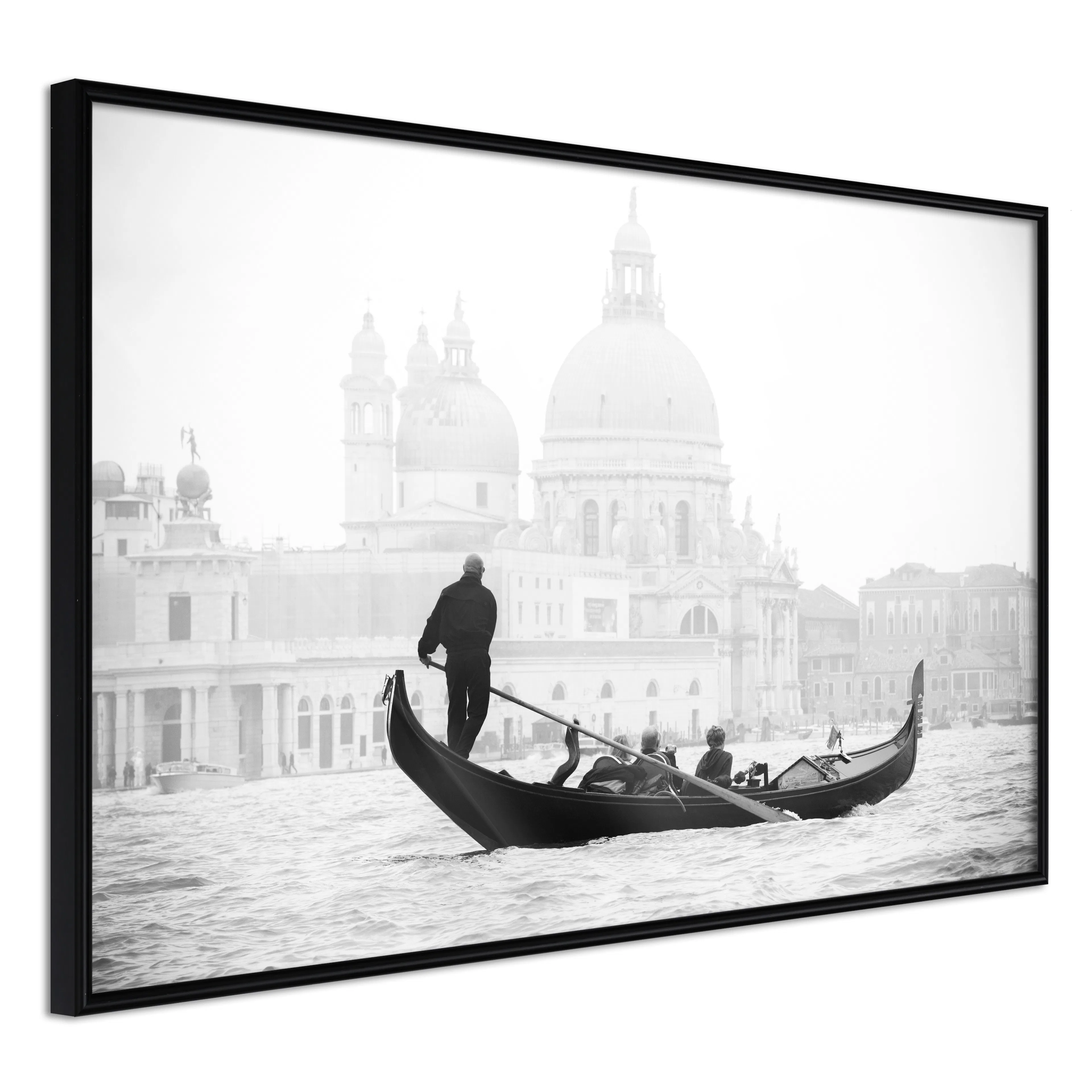 Affisch - Gondola Ride [Poster] 60x40 Svart ram, 60x40 cm