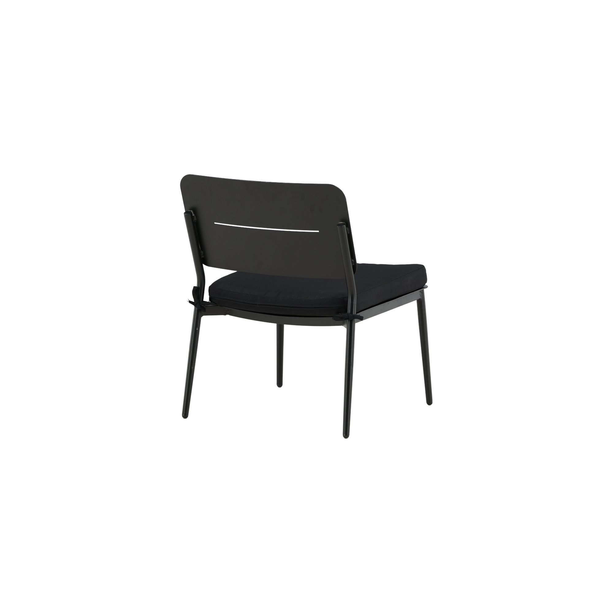 Lina lounge Chair - Black / Black Cushion Svart