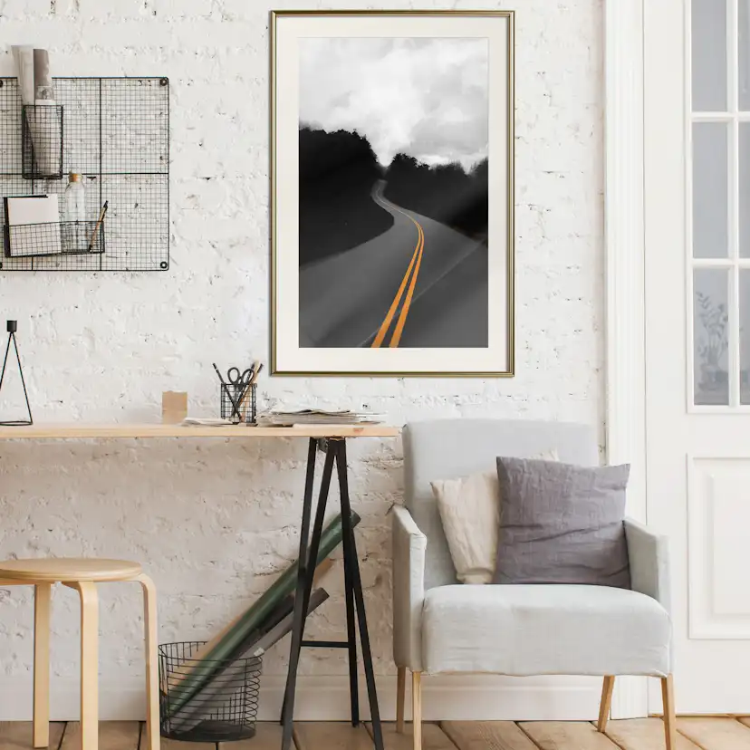 Poster Artgeist Affisch Double Solid Line