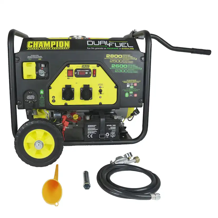 Elverk Champion Generators CPG3500 2,8kW 1-fas Dual Fuel