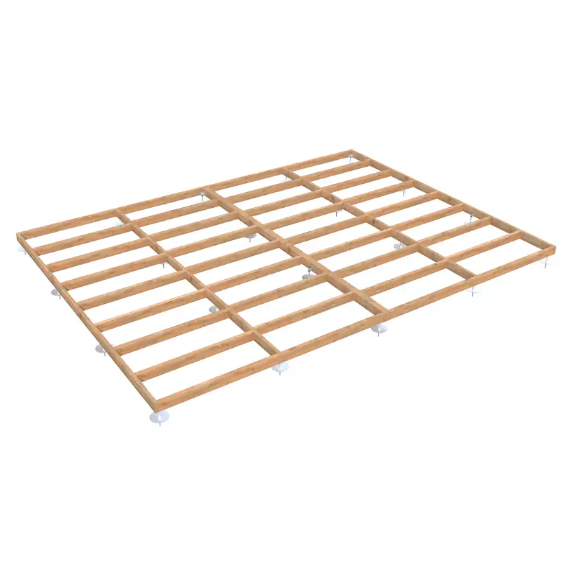 Träbalksgrund Palmako 6x4,5 m (inkl. LogFoot)