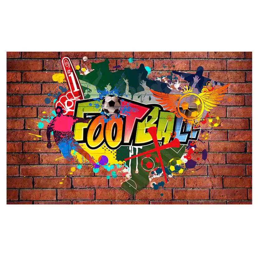 Football fans! 150x105 Storlek: 150x105 cm