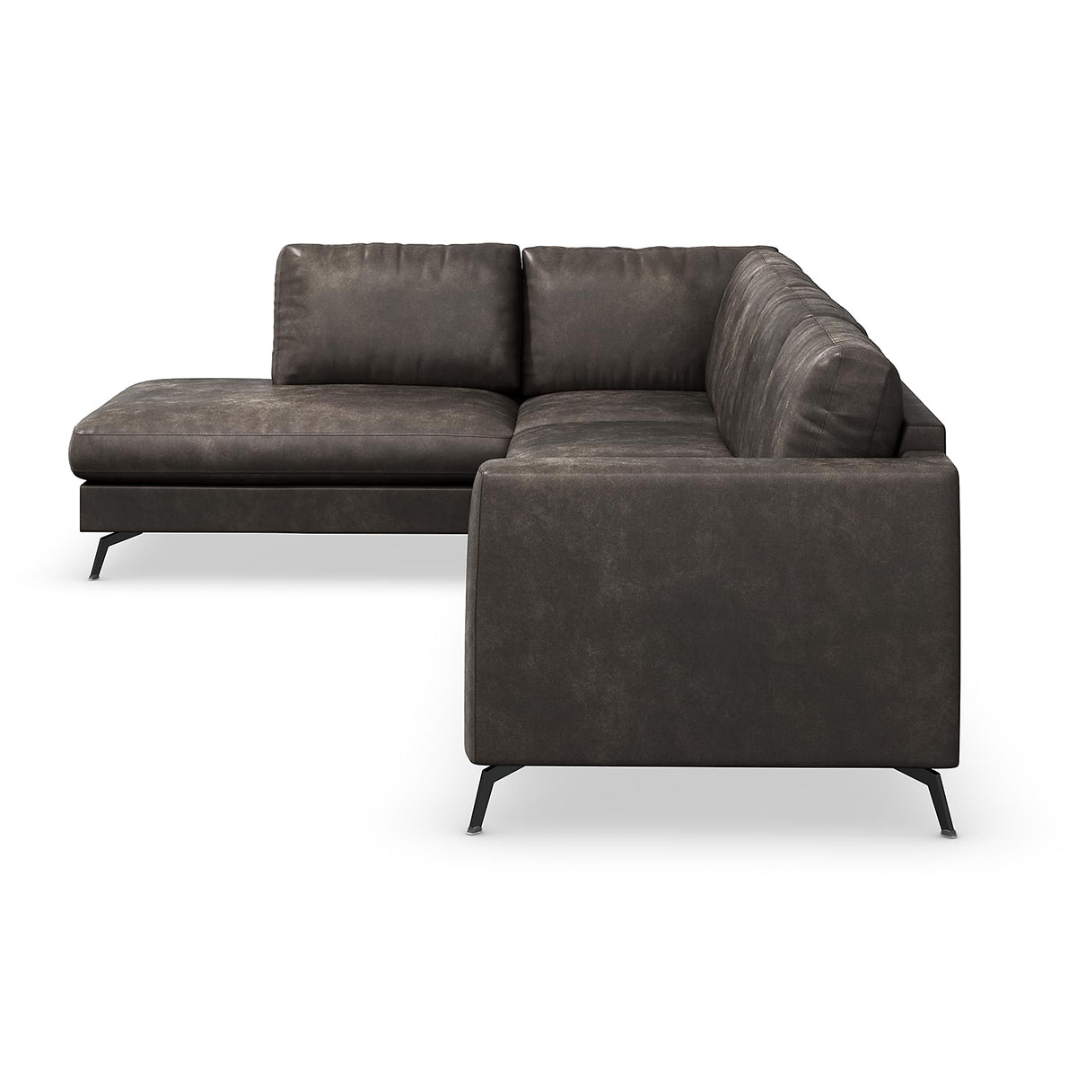 Ocean Lyx 4-sits Soffa med Schäslong Vänster Svart