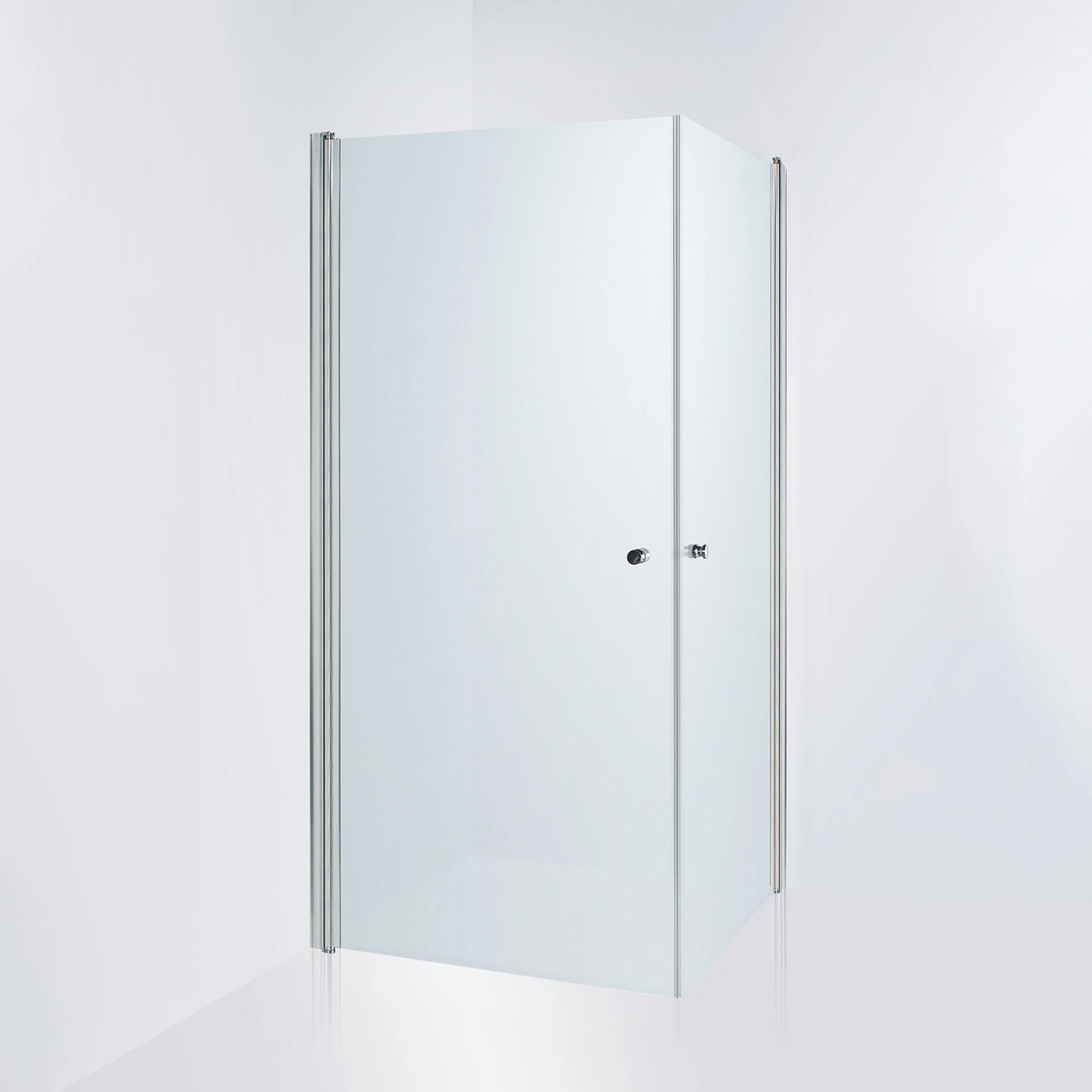 Duschhörn Duschbyggarna Twin De Luxe Frostat Glas