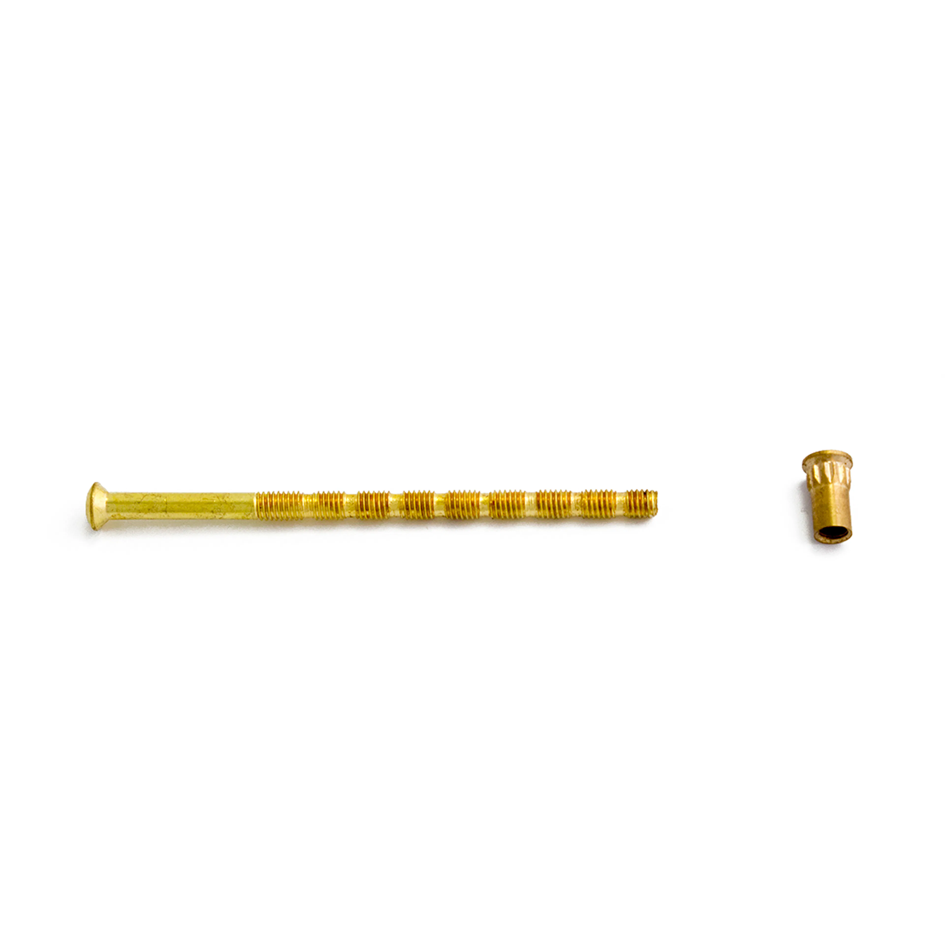 SKRUV M NIPPEL HABO M5X90MM POL MÄSSING Polerad Mässing