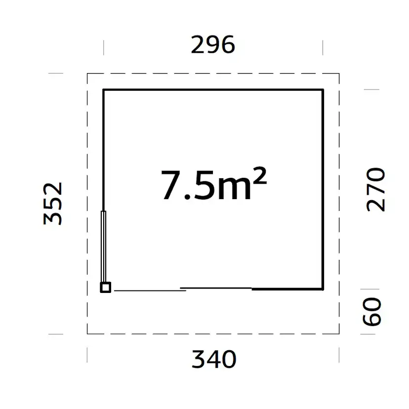 Stuga Palmako Andrea 8,0 m2 Plus
